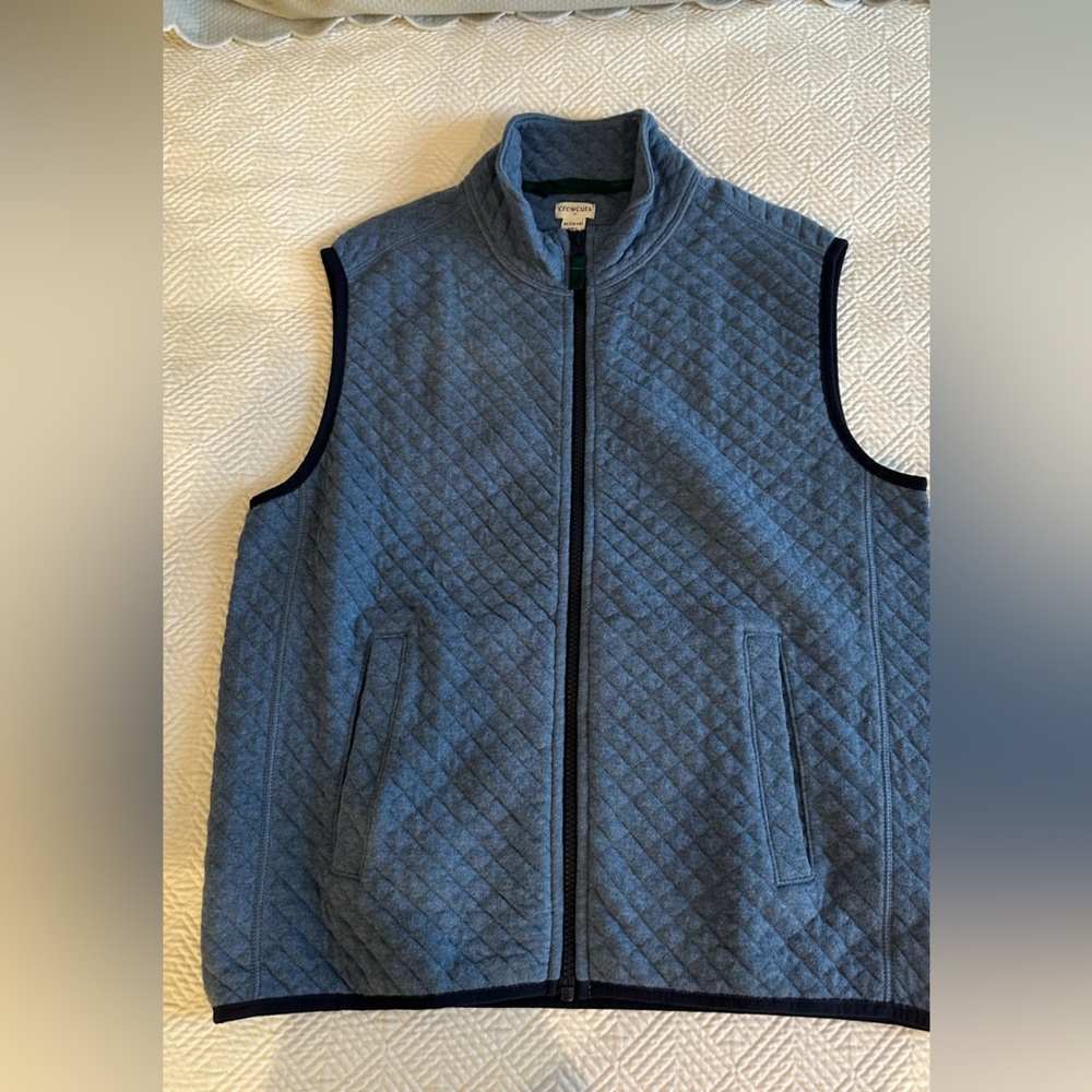 Crewcuts - Never Worn (no tags) Slate Blue Quilted Boys Vest